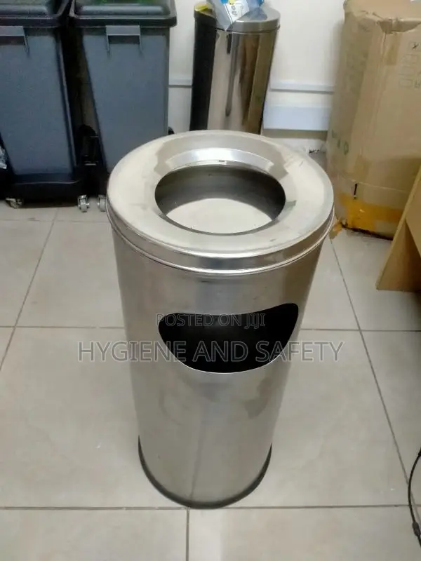 Stainless Steel Ashtray With Bin