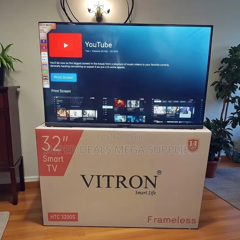 Vitron 32 Inch Android Smart Led Tv Frameless Sleek Design