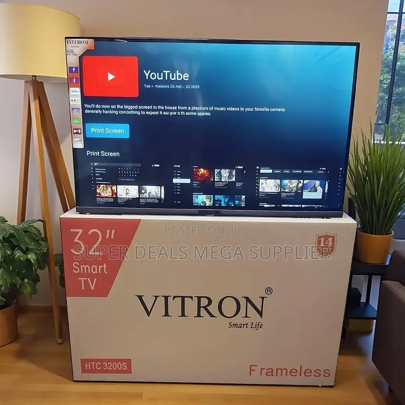Vitron 32 Inch Android Smart Led Tv Frameless Sleek Design