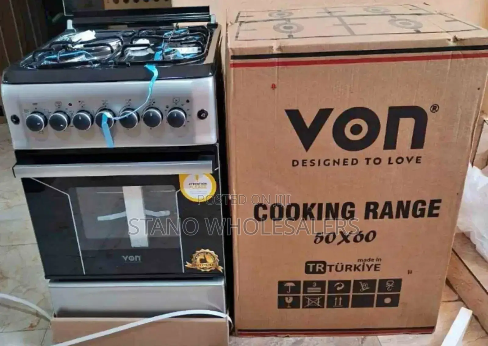 Von 50 by 60 Cooker,3gas+1electric Standing Cooker