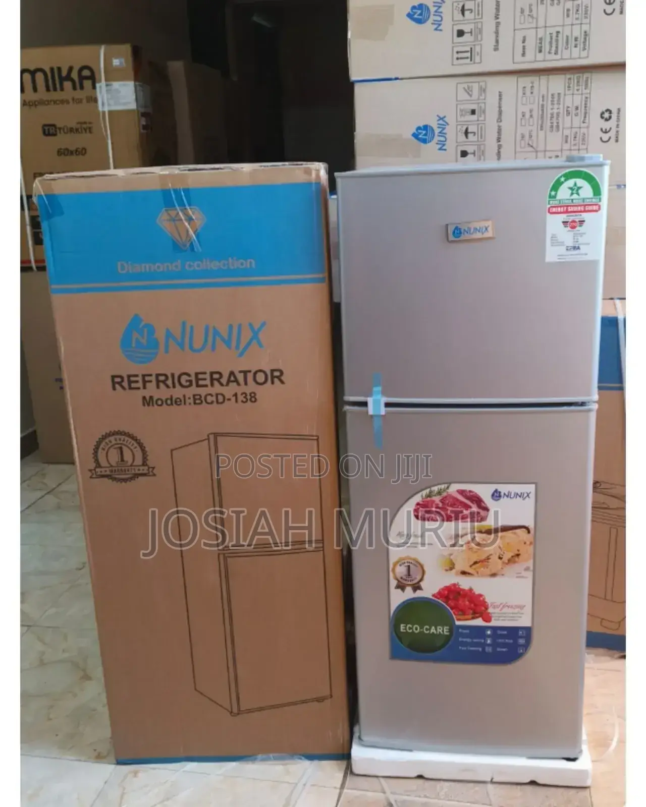 138 Litres Large Capacity Single Door Nunix Fridge -Silver