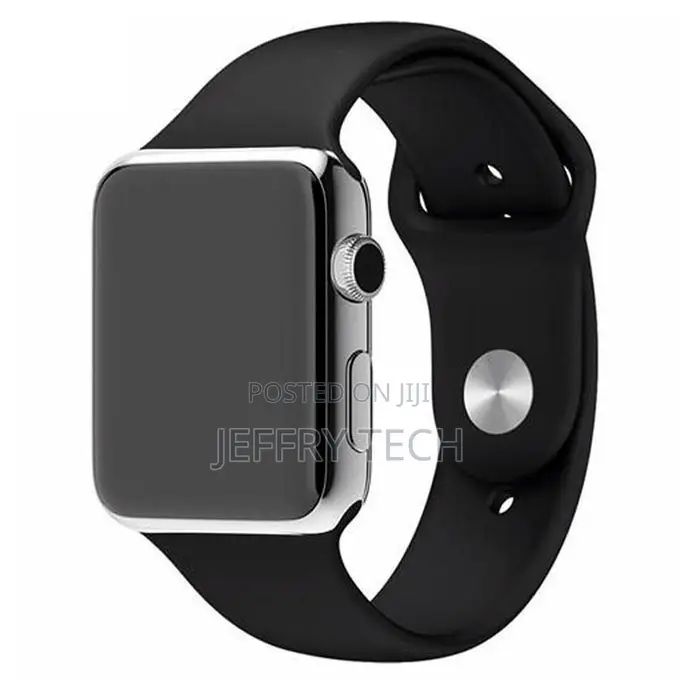 Bussdik Black Silicone Watch Band Made to Fit 42 44mm Apple Watch