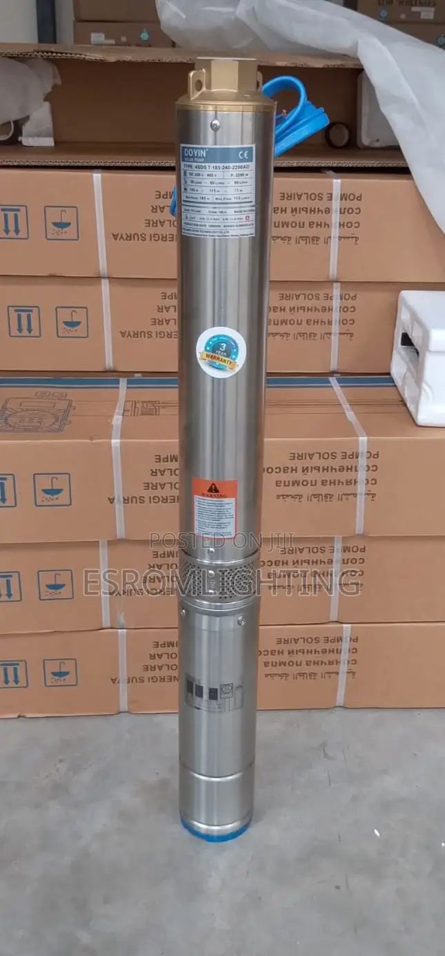 Doyin 2.2kw Solar Water Pump – Model 4sds7-185-240-2200ad -3hp