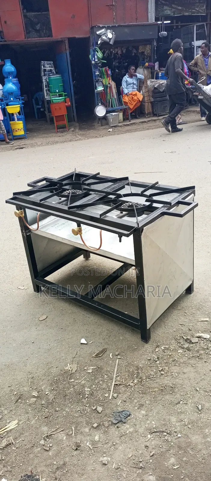 Stainless Steel Two Burner Gas