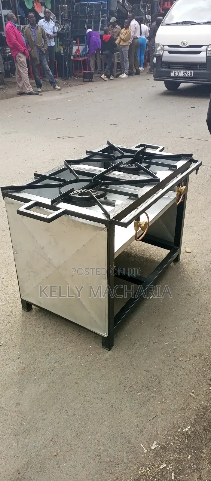 Stainless Steel Two Burner Gas