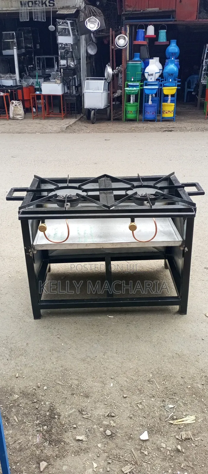 Stainless Steel Two Burner Gas
