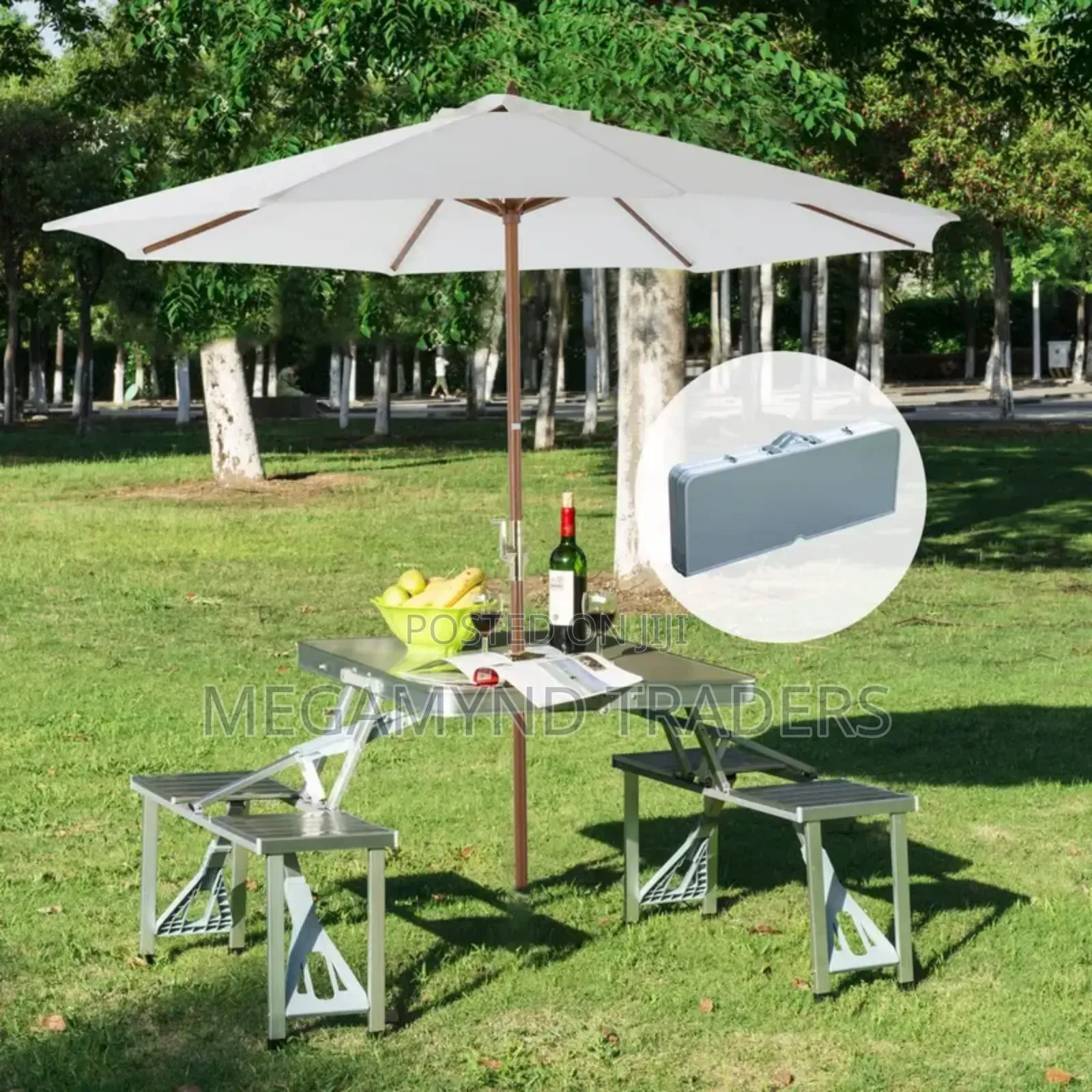 Foldable Table and Chairs/Aluminium Folding Picnic Camping Table