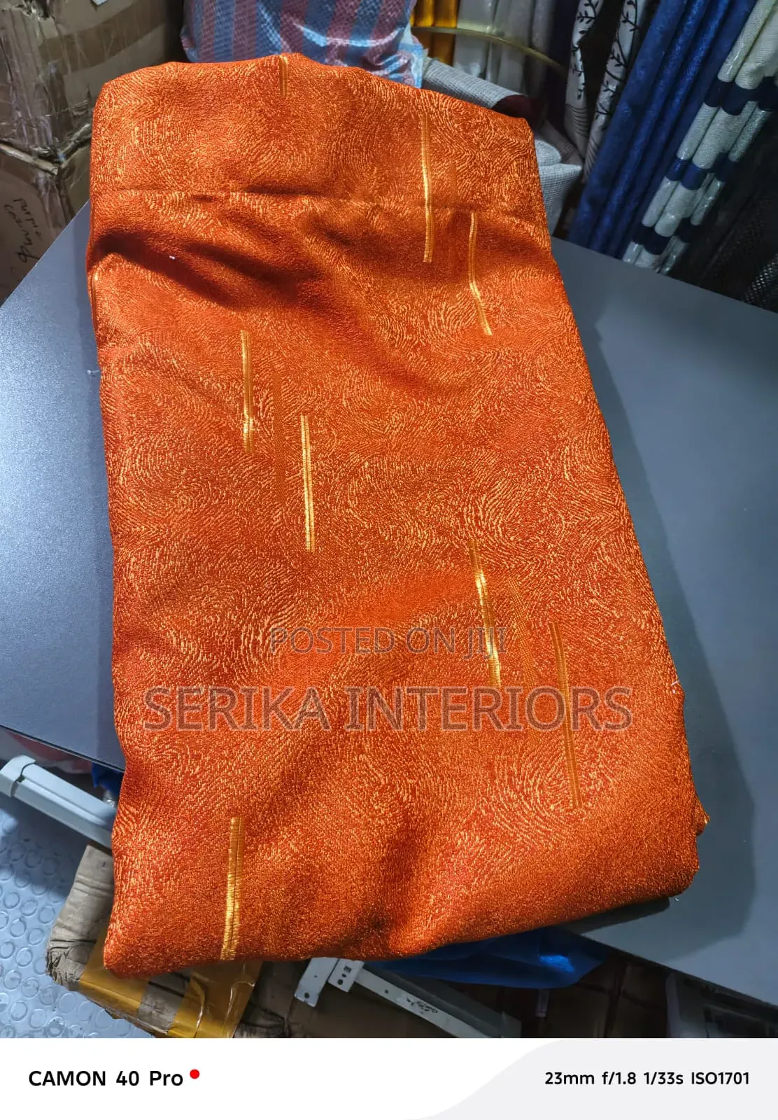 Orange Curtains Curtains Environmental Friendly Approved