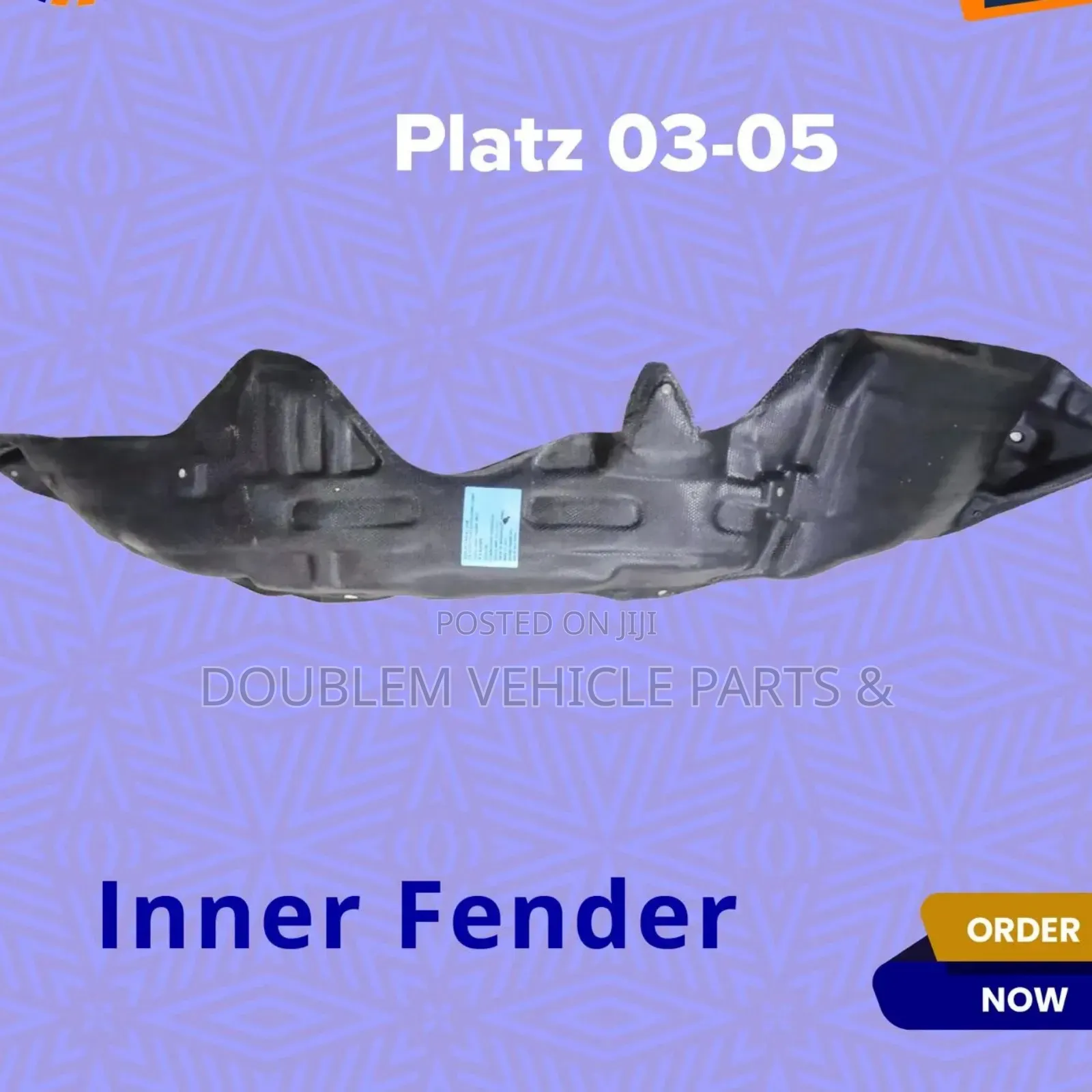 Inner Fender/Stone Guard Toyota Plats/Platz 2001,2002,2003,2004,2005