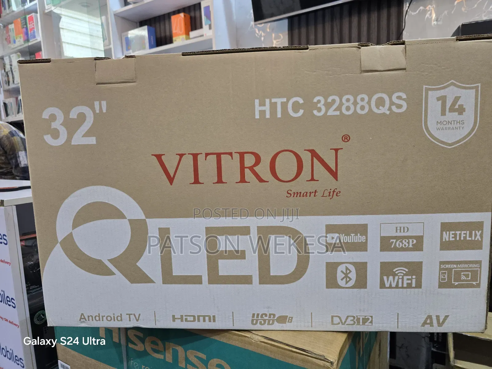 Vitron 32 Inch Qled Smart Android Tv – HTC 3288qs