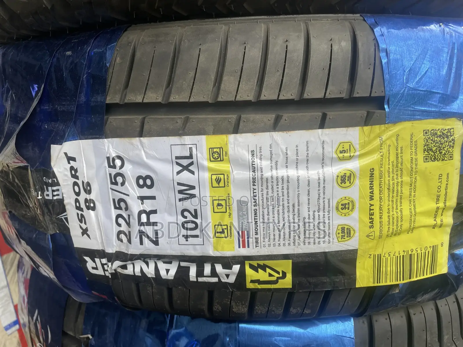 225/55r18 Atlander Tires (Made in Thailand)