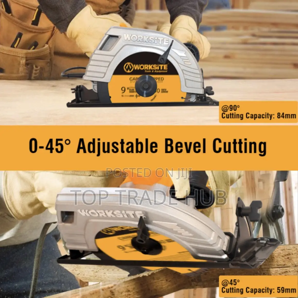 Powerful Worksite Professional Circular Saw 9 Inch 2200w 4100rpm