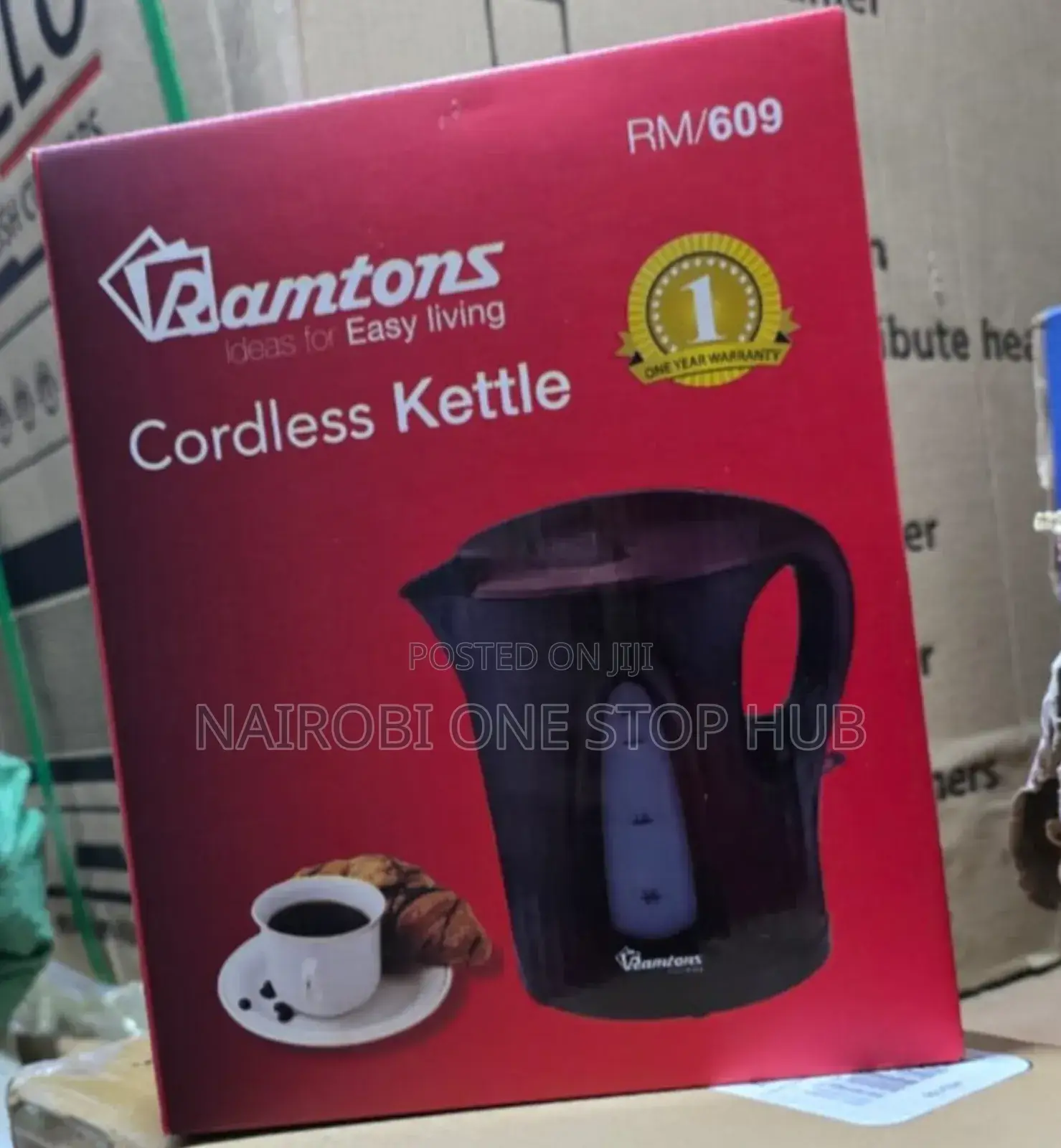 Quick Boil Ramtons Rm/609 Cordless Kettle