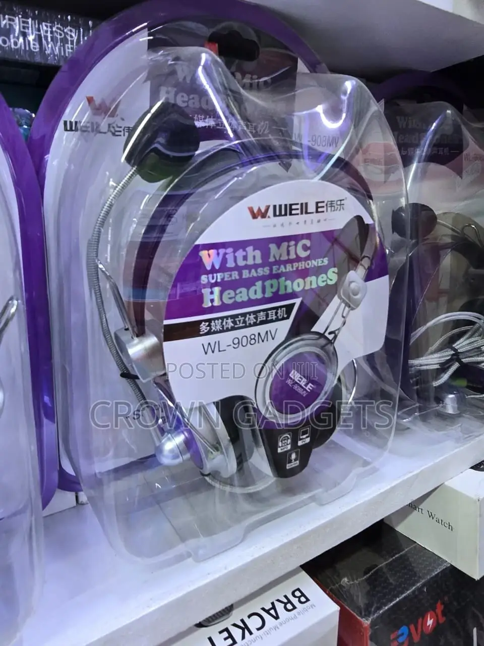 Weile Wl-908mv Super Bass Sound Wired Headset With Mic