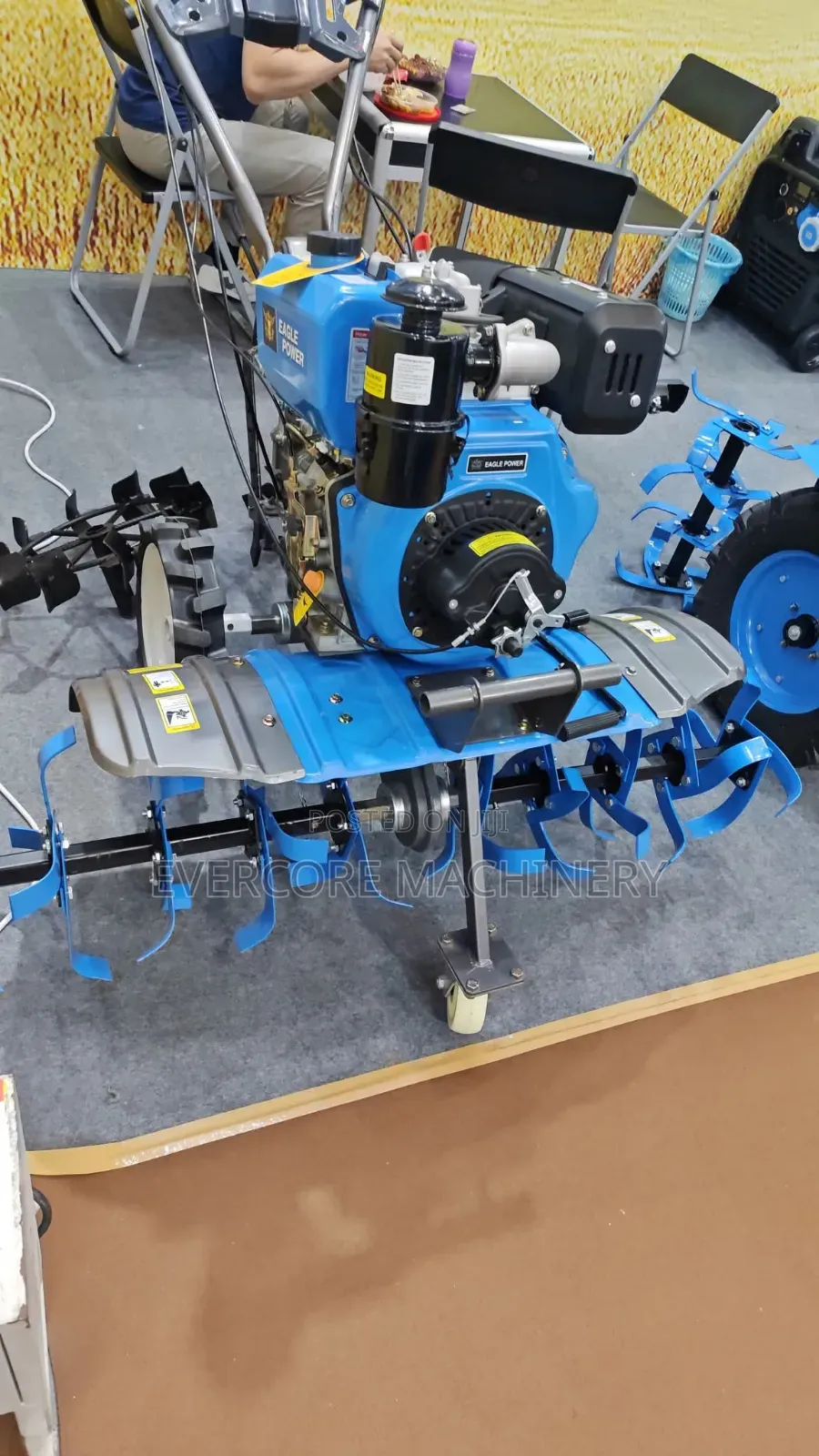 Heavy Duty Diesel 10hp Power Tiller Machine With Accessories.