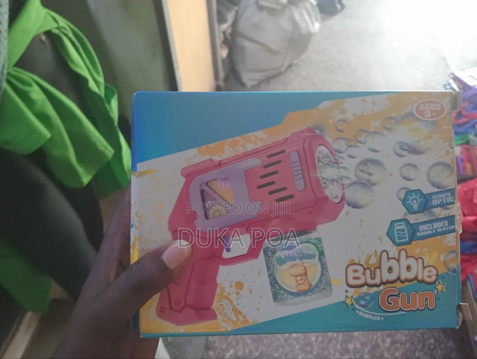 Kids Bubble Gun With Bubble Water