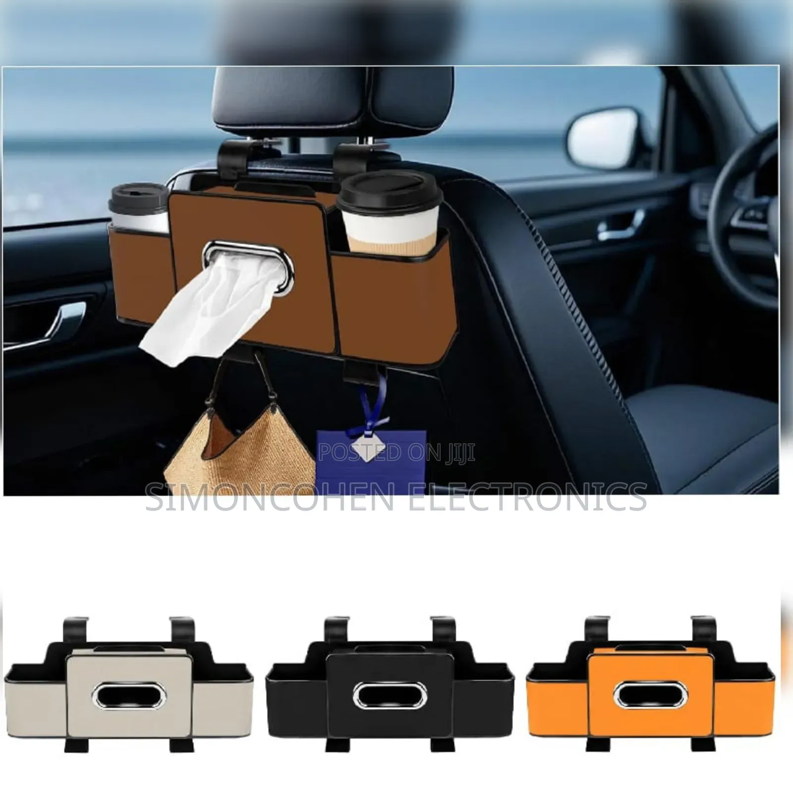 Multifunctional Car Seat Backrest Storage Box