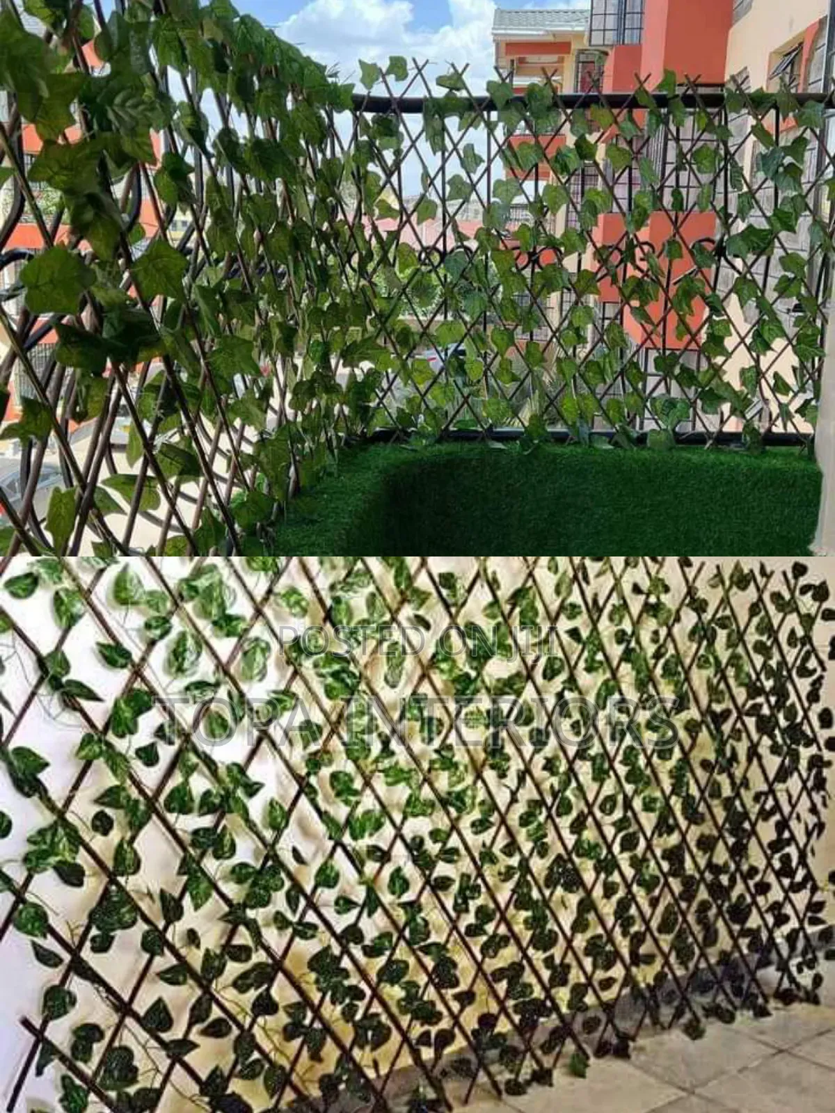Fake Leaves Artificial Balcony Privacy Fence