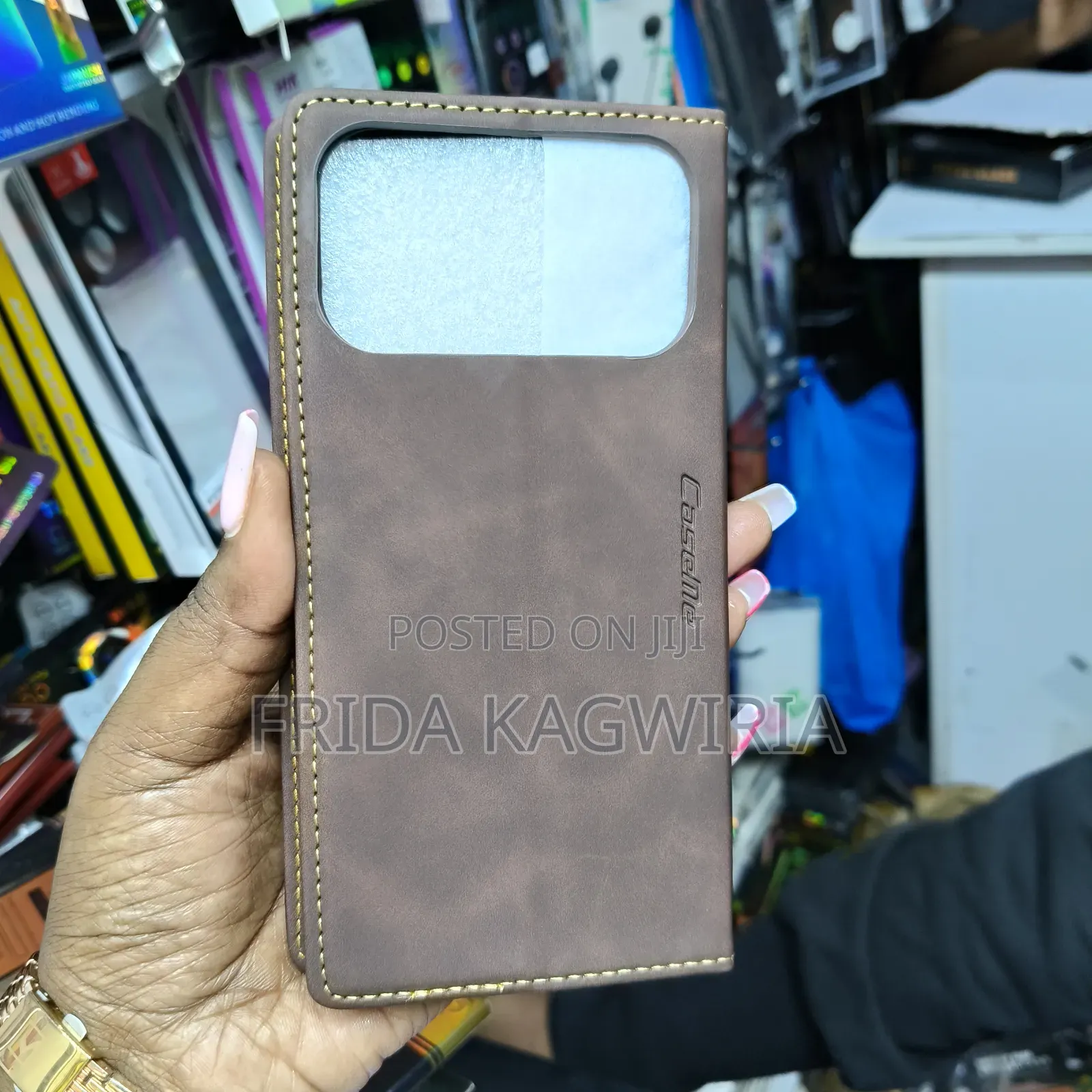 iPhone 17 Pro Max Caseme Leather Flip Cover