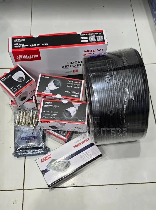 4 Cameras CCTV Security Kit Dahua Camera With 4 Cameras