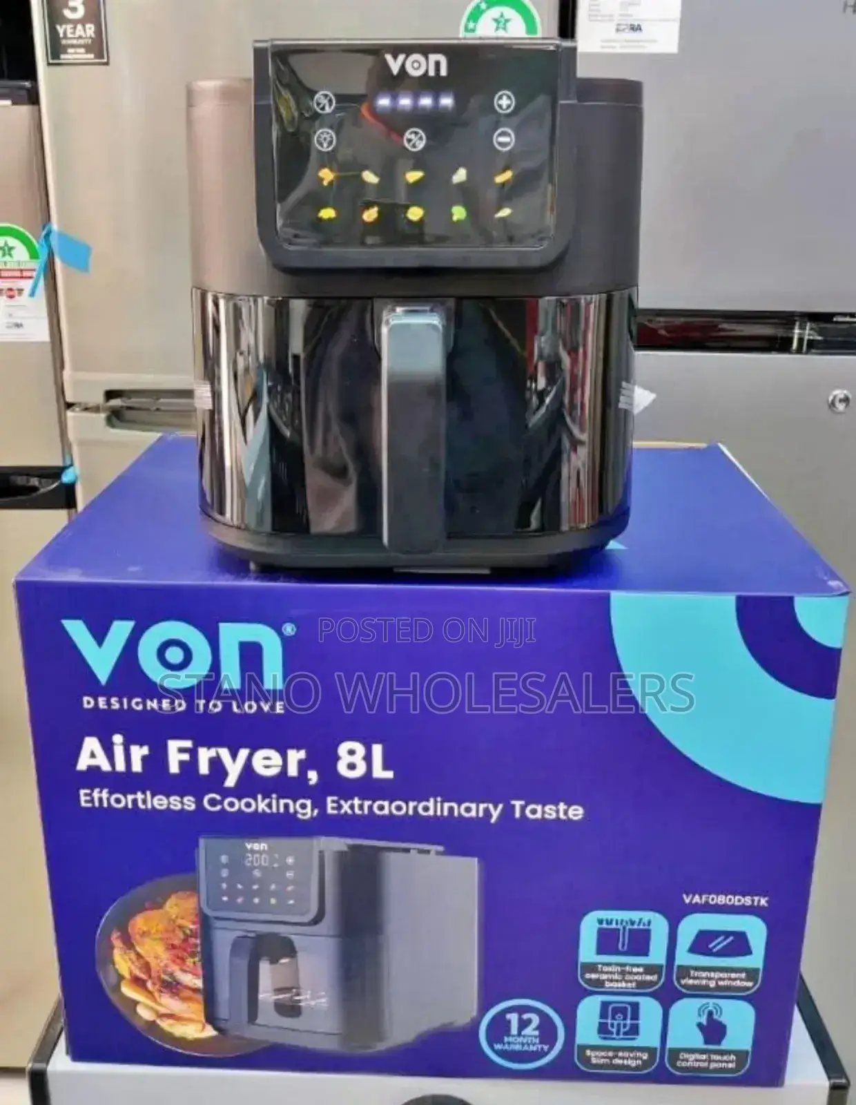 Von Air Fryer 8ltr Digital Control
