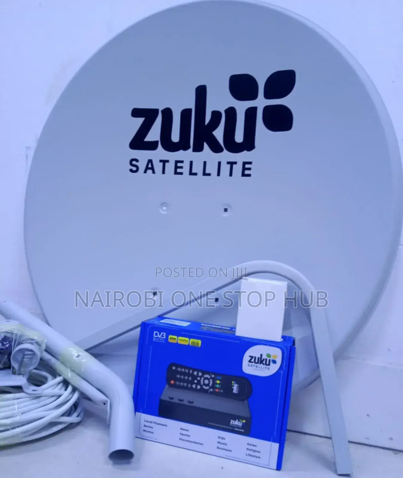 Original Zuku Satellite Dish +Decorder Combo
