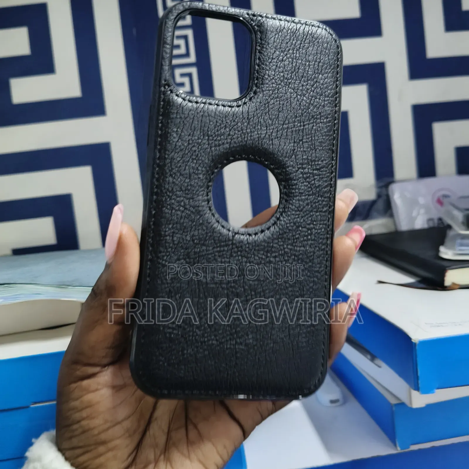 iPhone 12 Pro Max Leather Back Cover