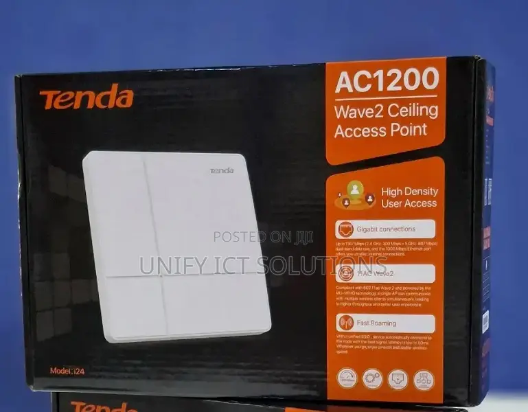 Tenda I24 Ac1200 Dual Band Wave 2 Poe Access Point \\ I24