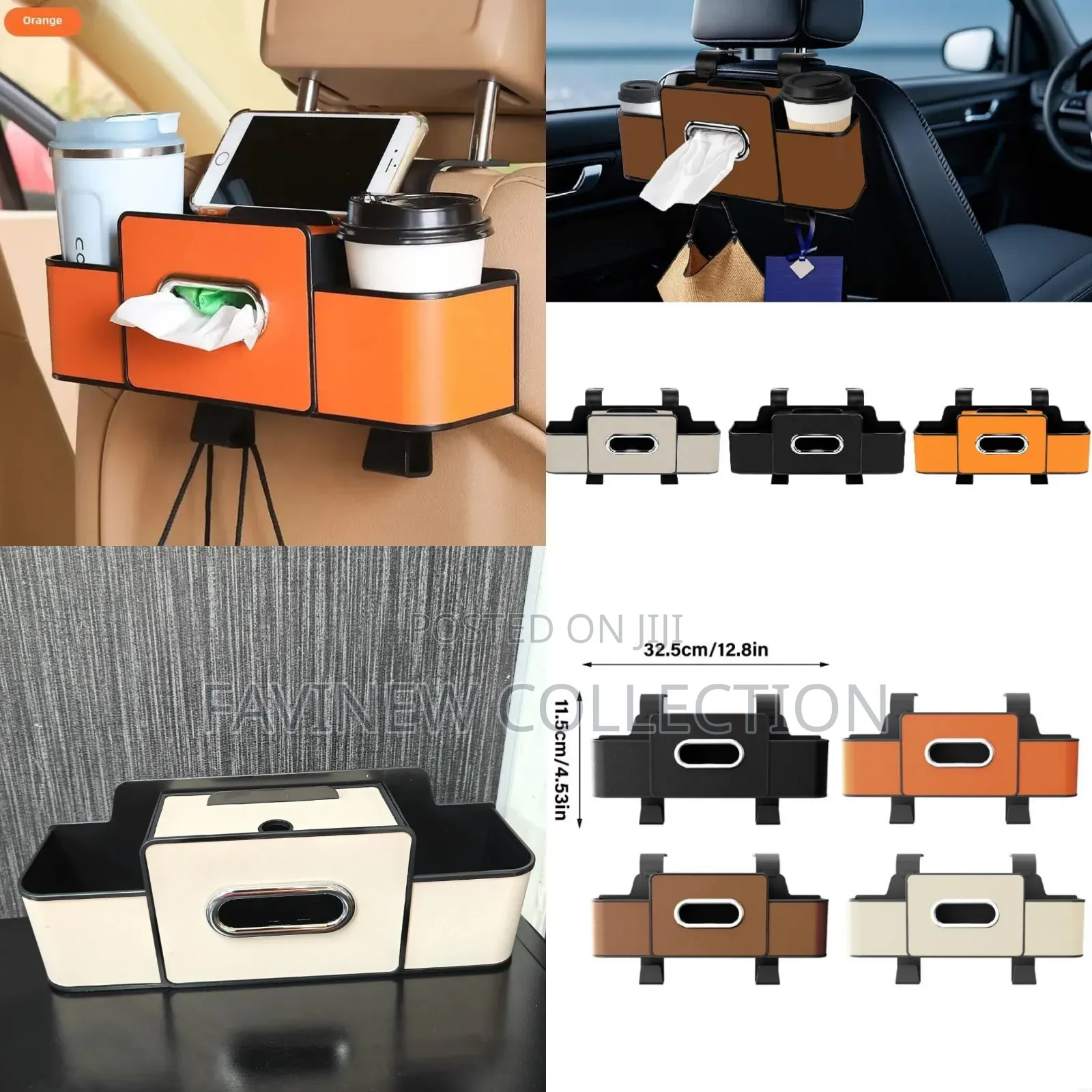 Multifunctional Car Seat Backrest Storage Box