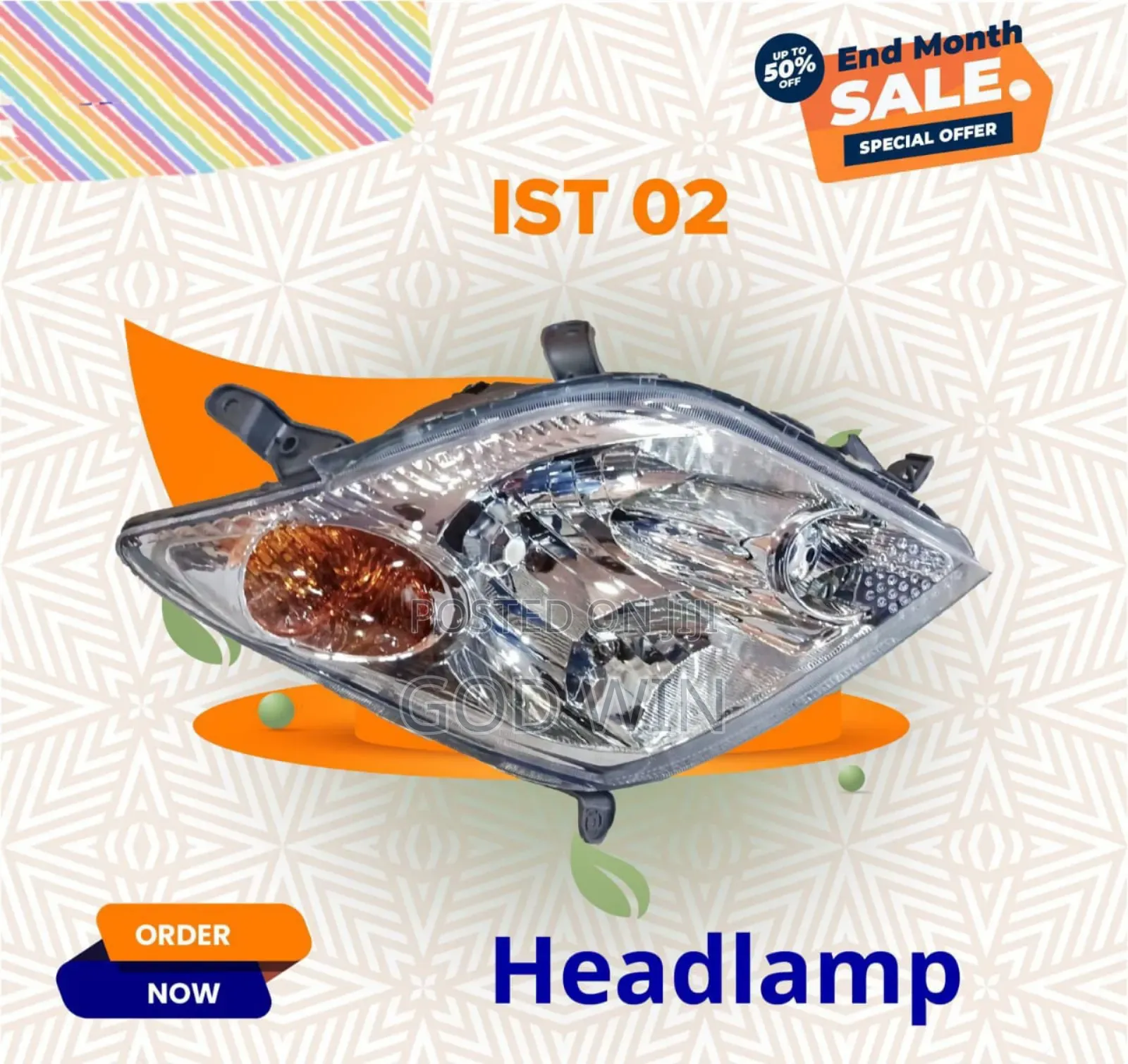 Headlamp Toyota Ist 02