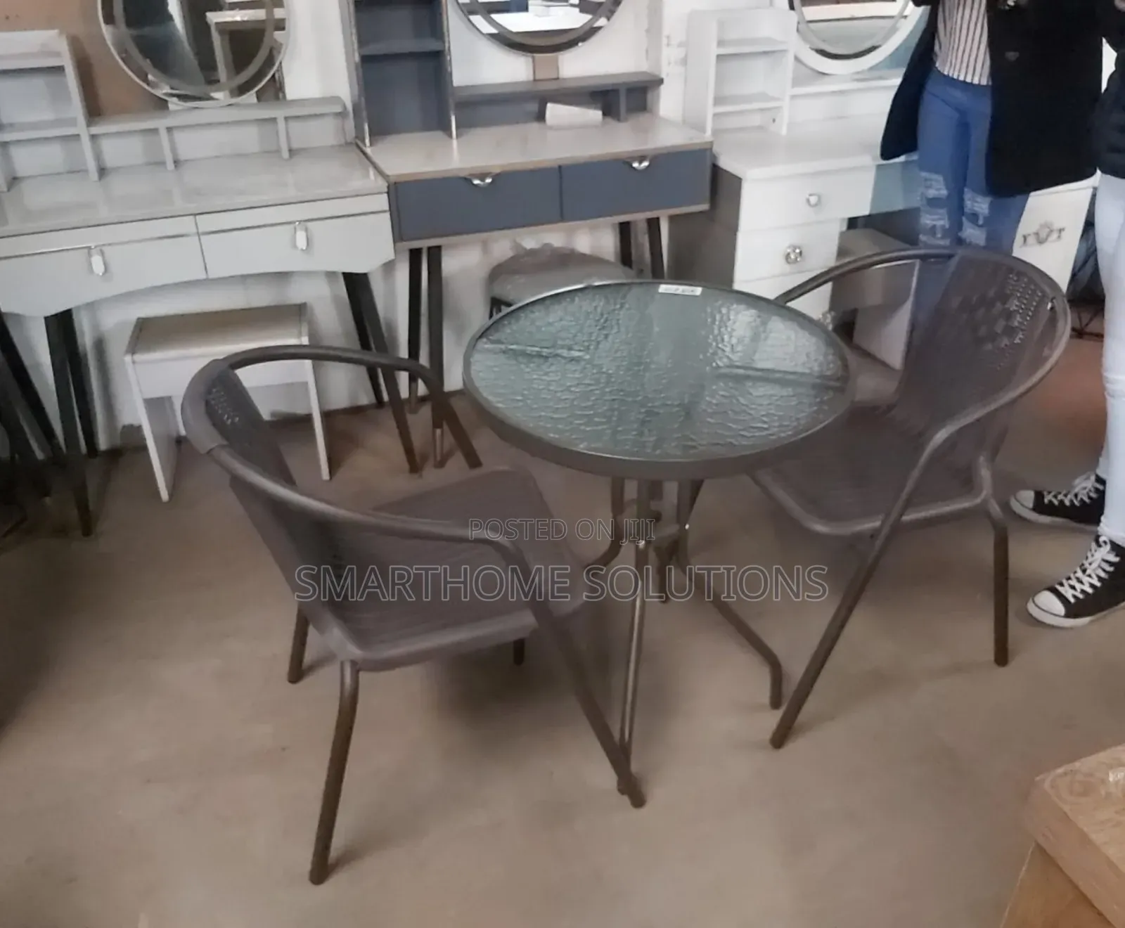Executive 2 Seater Outdoor/Balcony Set Fully Metallic