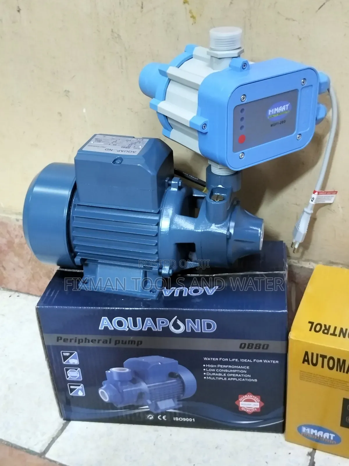 Domestic Flats Aquapond Booster Pump 1 Hp 60m Head and Control Switch