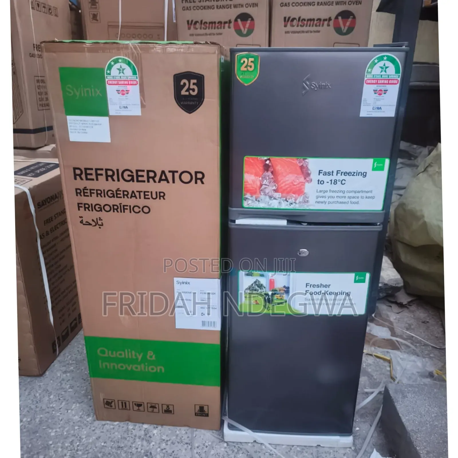 Syinix 137 Litres Double Door Refrigerator