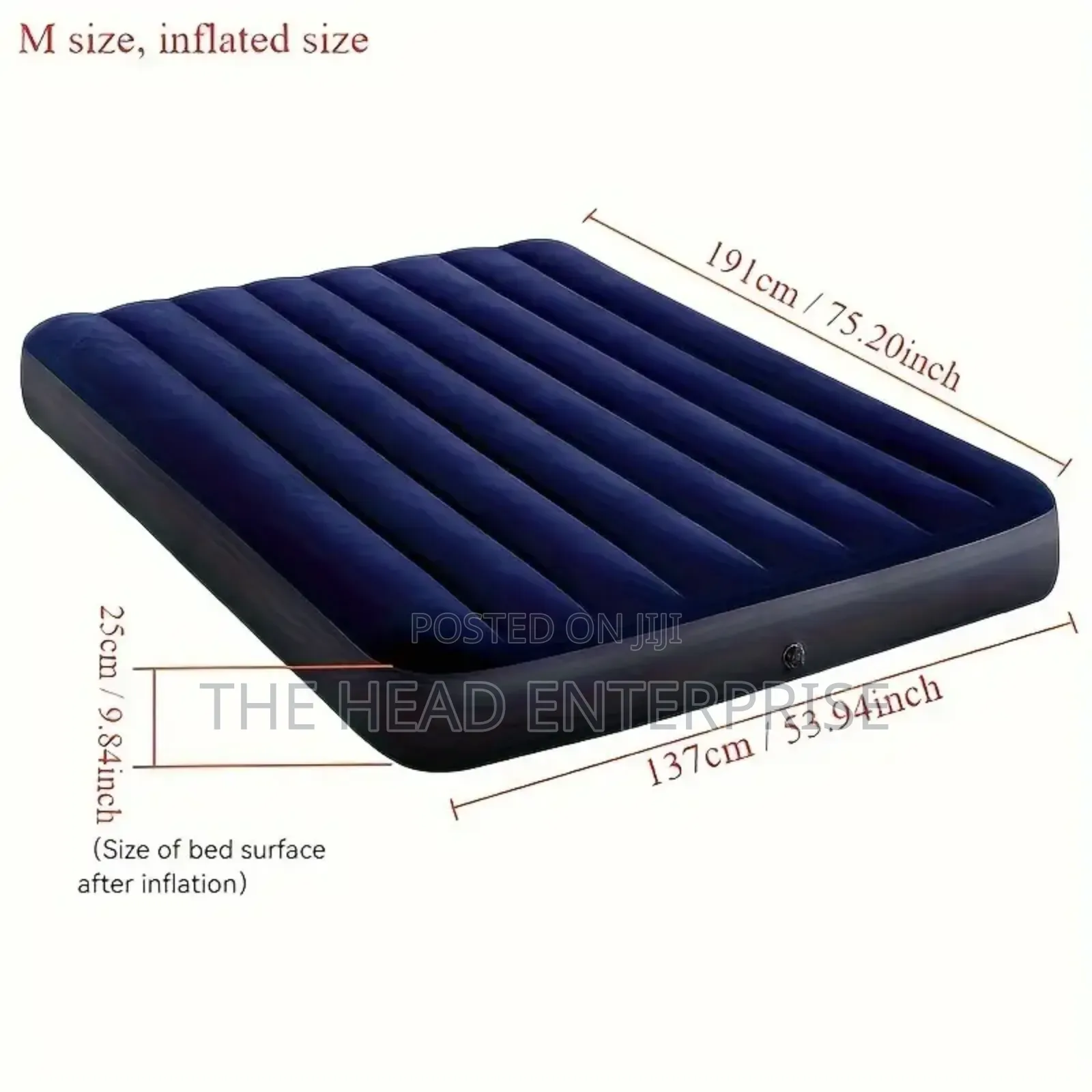 Intex Inflatable Air Mattress Portable (For Camping and Home Use)