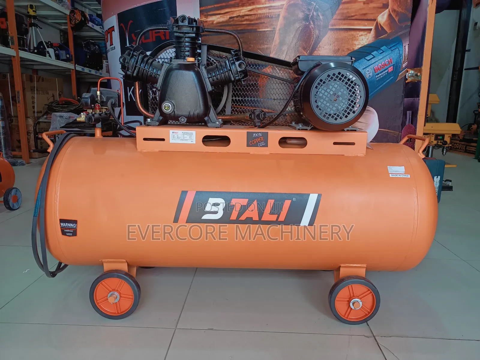 Btali 200l Electric Three Piston Air Compressor Machine.