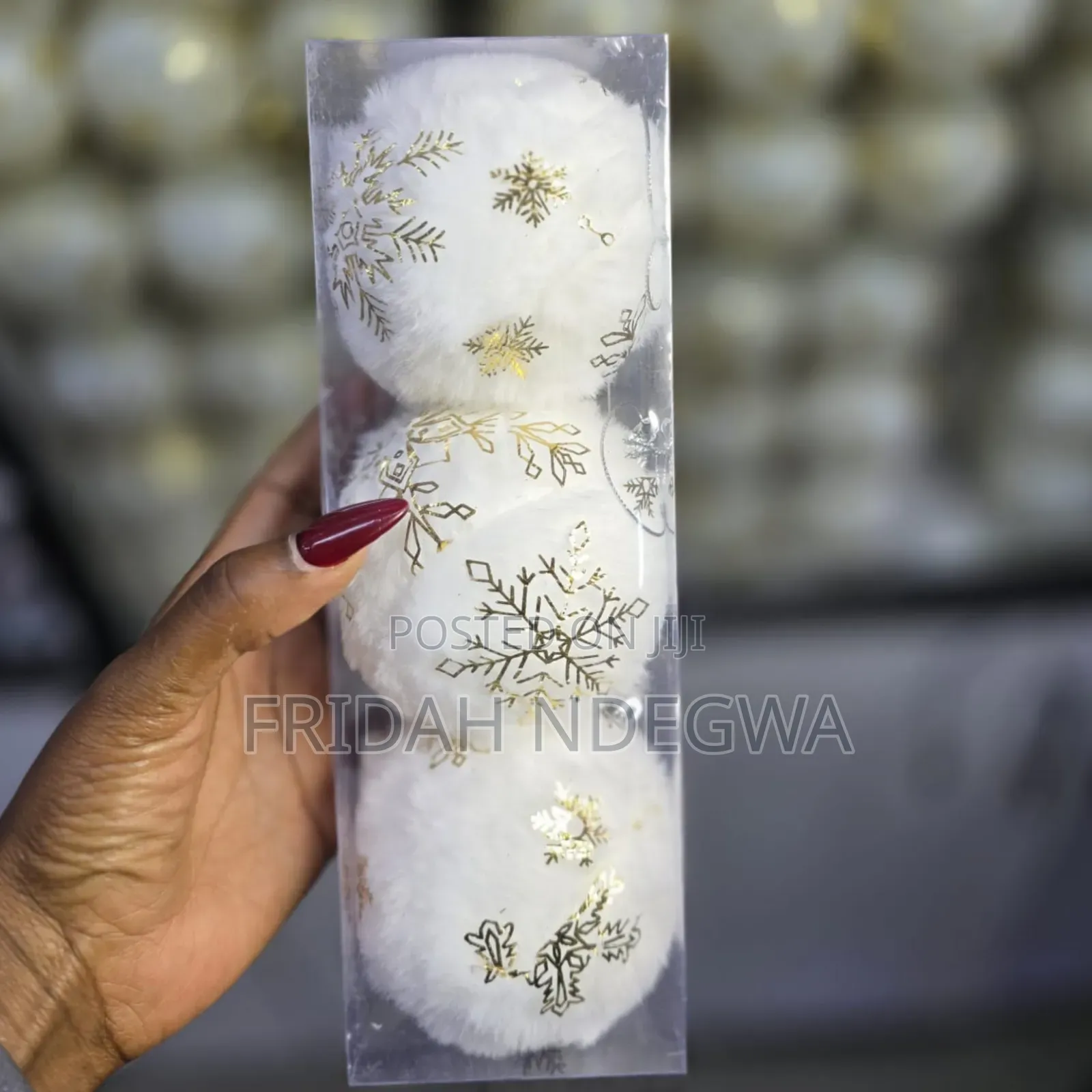 *Fluffy 3pc Set Christmas Decor