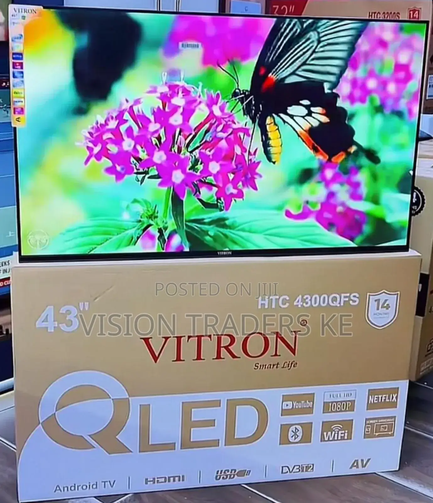 Vitron Smart Qled Frameless Vitron 43 Inches Tv