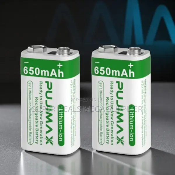 Pujimax 9v 650mah High Power Battery for Garret Security Scanners