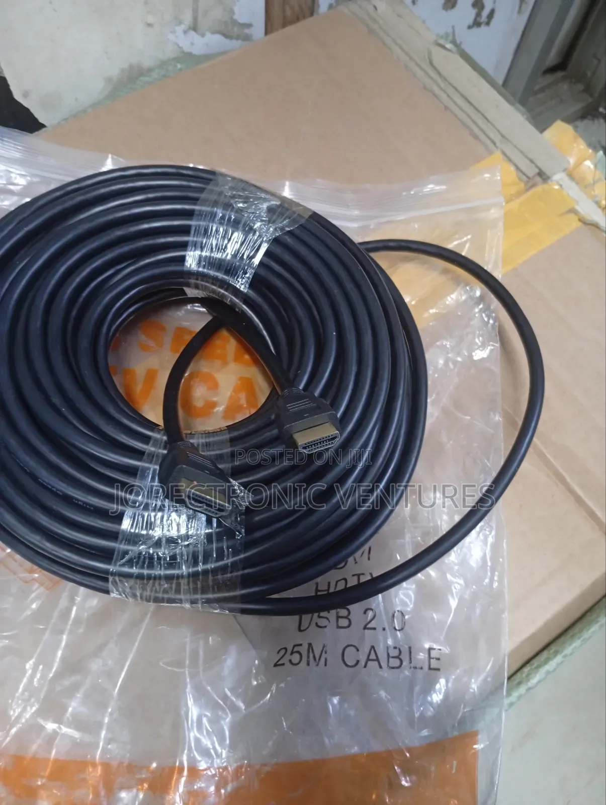 Hdmi to Hdmi 25 Meters Cable Black