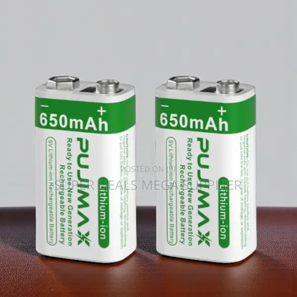 Pujimax 9v 650mah Long Life Battery for Toys and Diy Projects