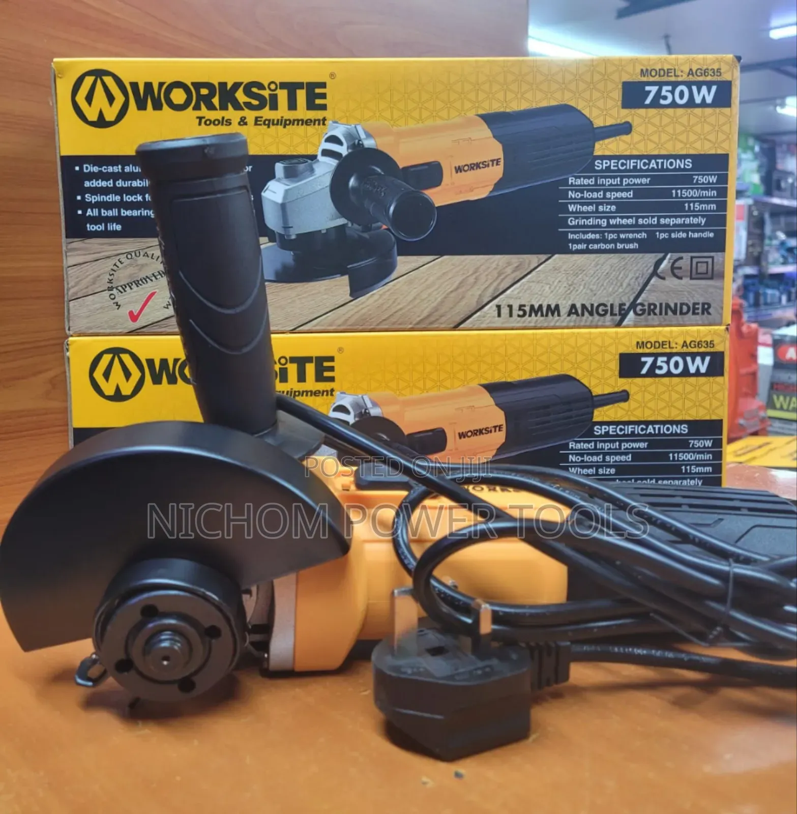 Worksite 4inch Angle Grinder/750watts Angle Grinder