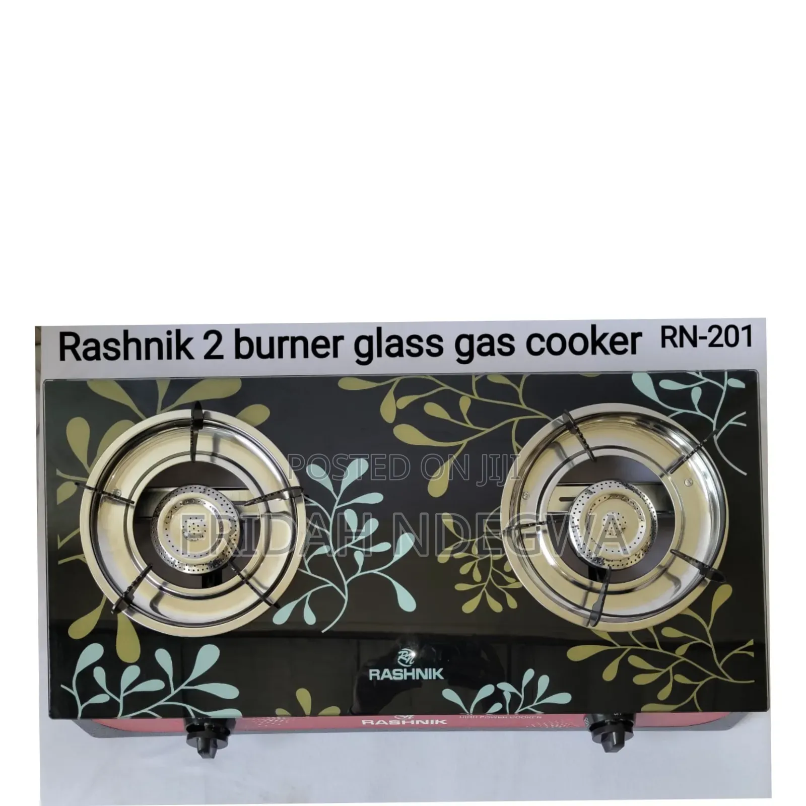 Double Glass Burner Rashnik Gas Stove Cooker