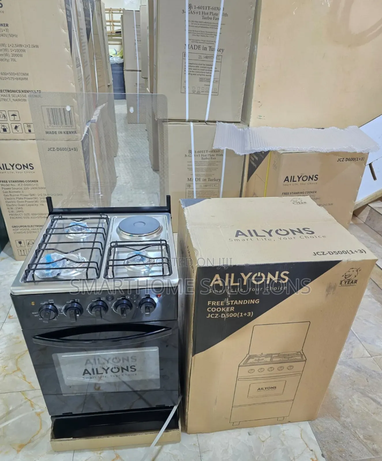 50*55 Ailyons 3+1 Standing Cooker With Electric Oven