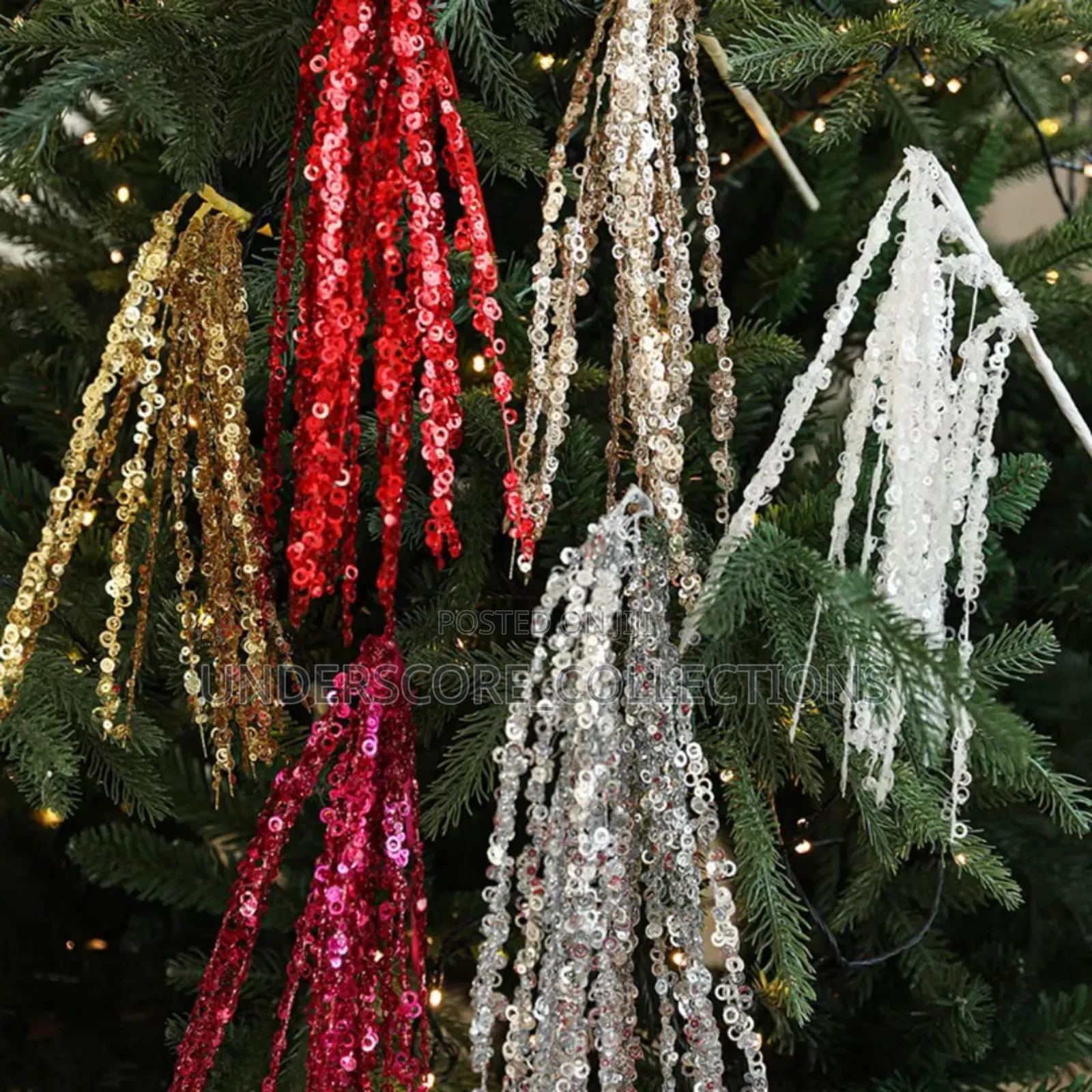*60cm Glitter Twig Ornaments Branches for Christmas