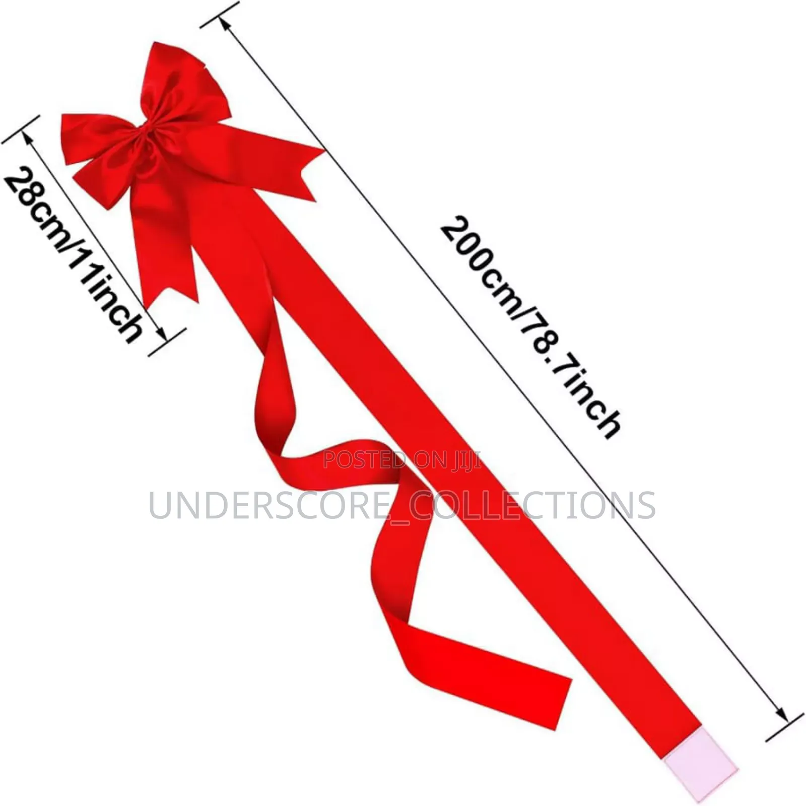 Red Large Christmas Door Ribbons