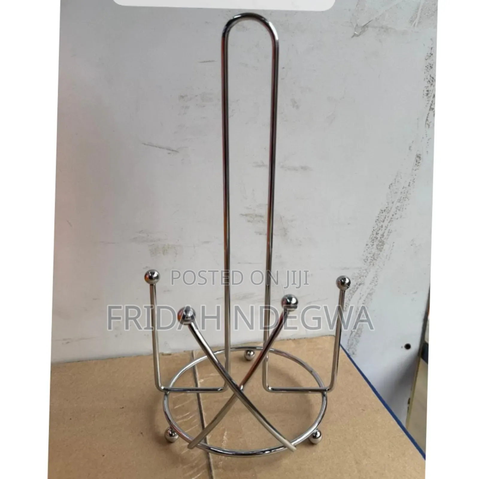 *Standing Mettalic Kitchen Tissue Paper Holder Roll
