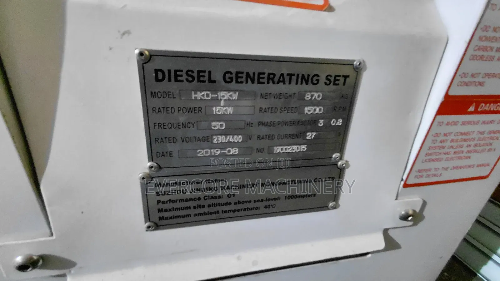 Hisaki Japan 15kw/18.7kva Diesel Silent Generator With Inbuilt Ats.