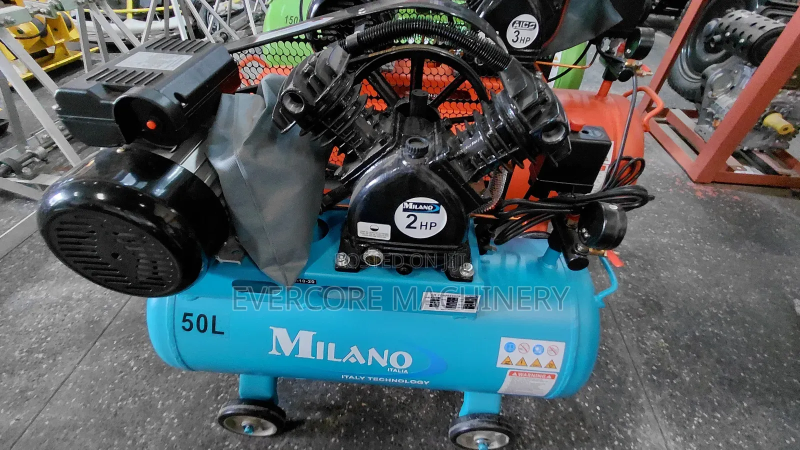 Milano Italia 50litres Electrice Air Compressor 2piston.