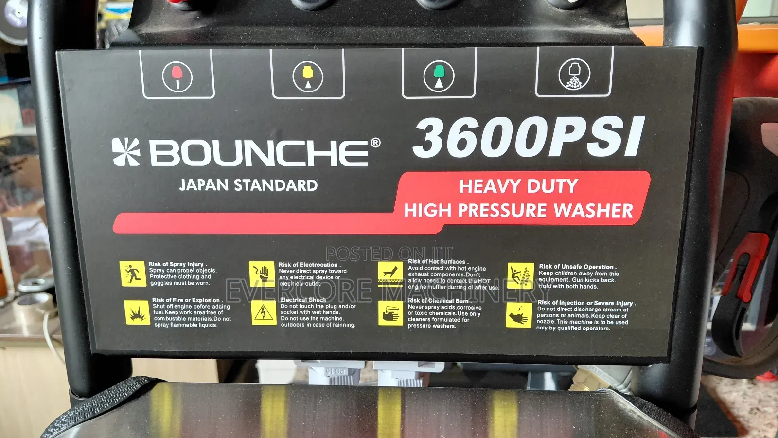 Bounche 3600psi Heavyduty Highpressure Washer Single Phase.