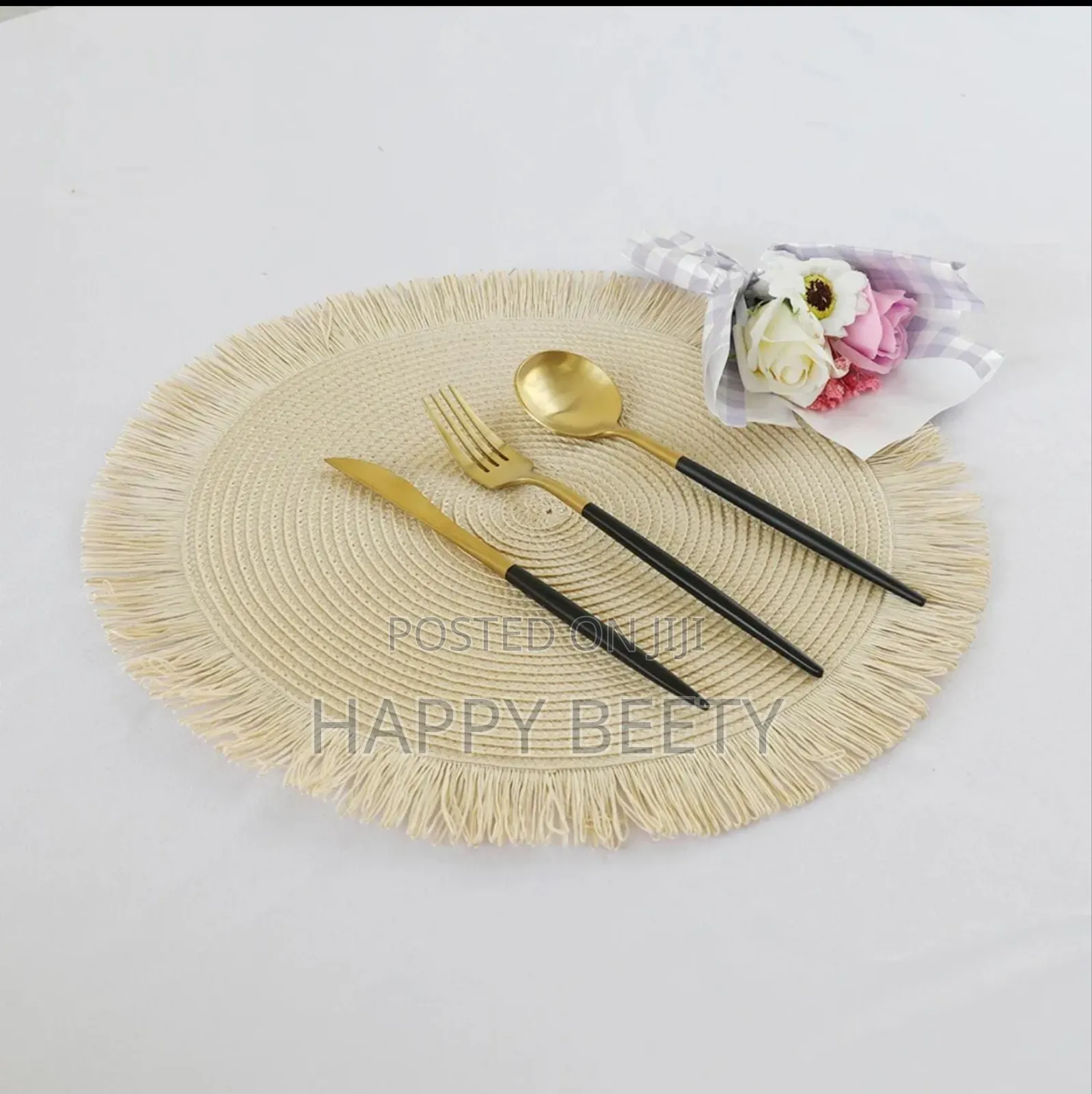 Luxurious Woven Round Rattan Table Mats/Placemat